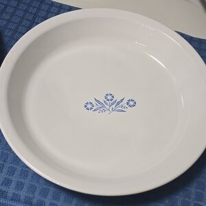 Corelle White and Blue Elegant Dinnerware Plate